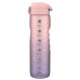 Пляшка для води ION8 1000 мл. BPA Free, Times To Drink, (ЕКО пляшка) BPA Free, Periwinkle &Rose