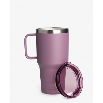 Термостакан (ізольована чашка) Bohtal з ручкою з нержавіючої сталі Tumbler Plum 900 ml