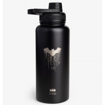Пляшка для води металева з подвійною вакуумною ізоляцією Bohtal Insulated Bottle 960 ml/32 oz Black Batman