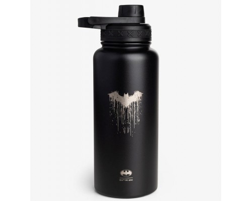 Пляшка для води металева з подвійною вакуумною ізоляцією Bohtal Insulated Bottle 960 ml/32 oz Black Batman