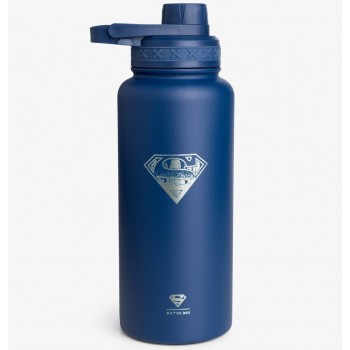 Пляшка для води металева з подвійною вакуумною ізоляцією Bohtal Insulated Bottle 960 ml/32 oz Blue Superman