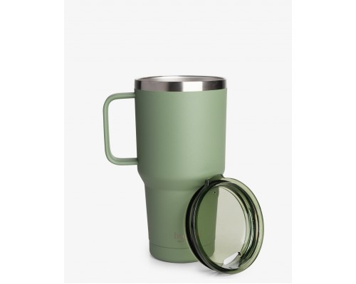 Термостакан (ізольована чашка) Bohtal з ручкою з нержавіючої сталі Tumbler Green 900 ml