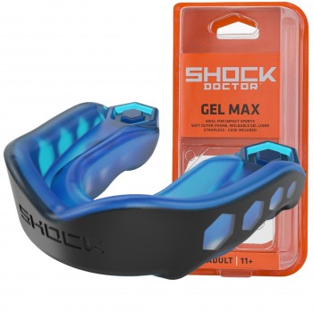 Капа Shock Doctor Gel Max доросла (вік 11+) Black/Blue (art. 6100-BB-AD)