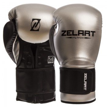 Перчатки боксерские на липучке PU Zelart BO-1384 (размер 10-14oz, цвета в ассортименте)