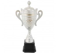 Кубок спортивный наградной SP-Sport King JZ19629-B (металл, пластик, h-47см,b-24см,d чаши-15см, цвета в ассортименте)