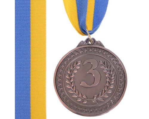 Медаль спортивная с лентой SP-Sport CELEBRITY ø6,5см C-3168  (металл, ø6,5 см, 20g, 1-золото, 2-серебро, 3-бронза)