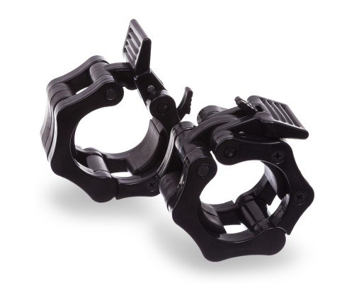 Замки быстросъемные для грифа ø50мм Lock-Jaw PRO 2штуки Zelart CL-33-50 (нейлон, цена за 2шт., черный)