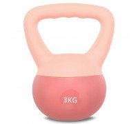 Гиря мягкая SP-Sport SOFT KETTLEBELL FI-0122-3 3кг (верх-PVC+TPR, наполнитель-песок, цвета в ассортименте)