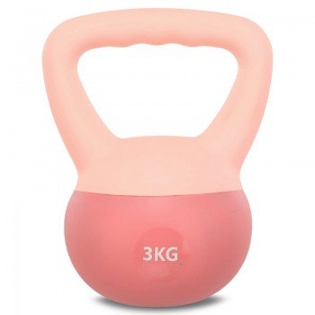 Гиря мягкая SP-Sport SOFT KETTLEBELL FI-0122-3 3кг (верх-PVC+TPR, наполнитель-песок, цвета в ассортименте)