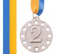 Медаль спортивная с лентой SP-Sport WIN ø6,5см C-6405 (металл,1-золото,2-серебро,3- бронза ø6,5см, 38g)