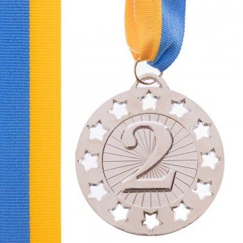 Медаль спортивная с лентой SP-Sport WIN ø6,5см C-6405 (металл,1-золото,2-серебро,3- бронза ø6,5см, 38g)