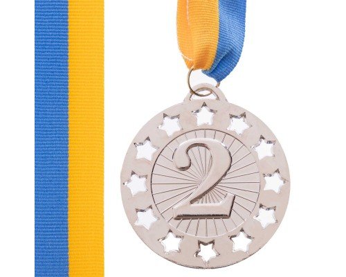 Медаль спортивная с лентой SP-Sport WIN ø6,5см C-6405 (металл,1-золото,2-серебро,3- бронза ø6,5см, 38g)