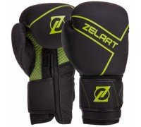 Перчатки боксерские на липучке кожаные Zelart VL-3149 (размер 10-12oz, цвета в ассортименте)