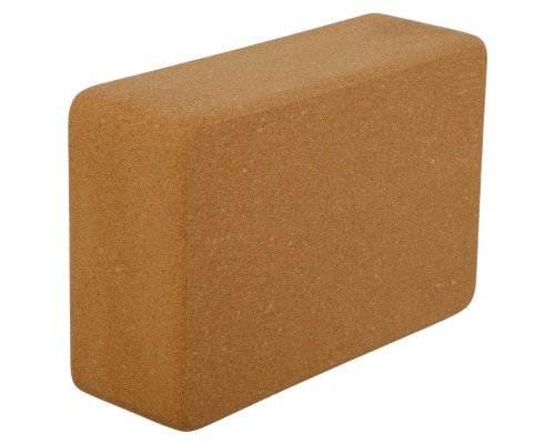 Блок для йоги пробковый SP-Sport FI-0095 (пробковое дерево, р-р 22x13x7см, светло-коричневый)