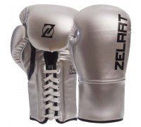 Перчатки боксерские на шнуровке PU Zelart BO-1348 (размер 10-14oz, цвета в ассортименте)