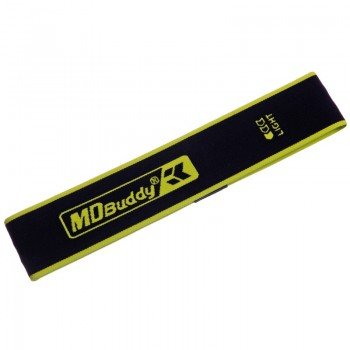 Резинка тканевая для упражнений лента сопротивления LOOP BANDS MDbuddy FI-2621-L (MD1389-L) (нейлон, размер 620x60мм, жесткость L, черный-салатовый)