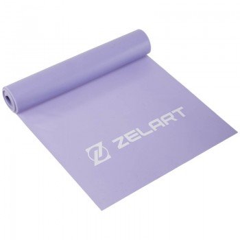 Лента эластичная для фитнеса и йоги Zelart FI-7796-1 (латекс, размер 120смx15смx0,35мм, фиолетовый)