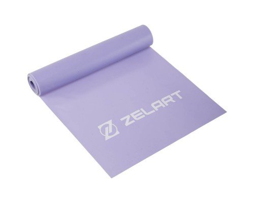 Лента эластичная для фитнеса и йоги Zelart FI-7796-1 (латекс, размер 120смx15смx0,35мм, фиолетовый)