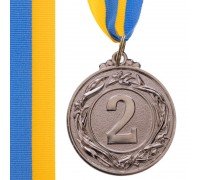 Медаль спортивная с лентой SP-Sport GLORY ø4,5см C-3969-1-4_5 (металл, ø4,5см, 20g золото, серебро, бронза)