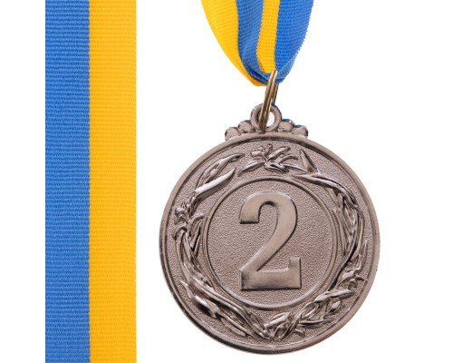 Медаль спортивная с лентой SP-Sport GLORY ø4,5см C-3969-1-4_5 (металл, ø4,5см, 20g золото, серебро, бронза)