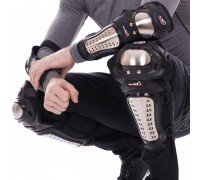 Комплект мотозащиты наколенники и налокотники SP-Sport PRO-BIKER X HJ-01 (полиэстер, ABS-пластик, металл, черный)