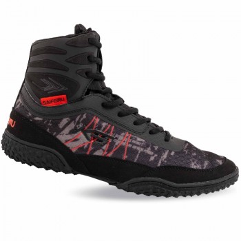 Борцовки Wrestling SAIFEINU 240781L-1 размер 40-45 (верх-PU, PL, низ-PU, черный)