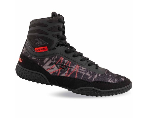 Борцовки Wrestling SAIFEINU 240781L-1 размер 40-45 (верх-PU, PL, низ-PU, черный)