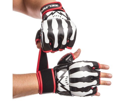 Перчатки для смешанных единоборств MMA PU ZELART BO-1395 (р-р S-L, цвета в ассортименте)