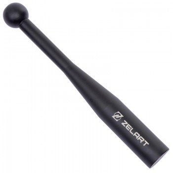 Бита стальная булава для кроссфита STEEL CLUBBELL Zelart TA-0923-6 6кг (сталь, размер 48х5,7см, черный)