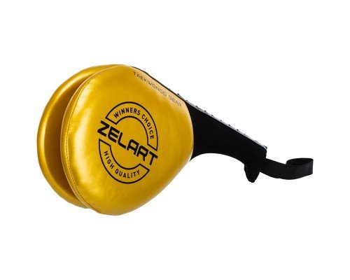 Ракетка хлопушка для тхэквондо двойная PU 1штука Zelart BO-1238 (1шт) (PU, наполнитель-пенополиуретан, цвета в ассортименте)