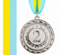 Медаль спортивная с лентой SP-Sport ø7см C-6846 (металл, 40g, 1-золото, 2-серебро, 3-бронза)