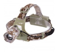 Фонарик налобный SP-Sport SY-8021M (пластик, на аккумуляторе 18650, цвета в ассортименте)