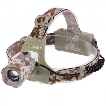 Фонарик налобный SP-Sport SY-8021M (пластик, на аккумуляторе 18650, цвета в ассортименте)