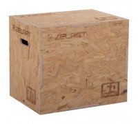 Бокс плиометрический тумба для кроссфита Плиобокс Wood Plyo box Zelart FI-3636-2 (MD6506) (дерево, размер 50х60х70см, светло-коричневый)
