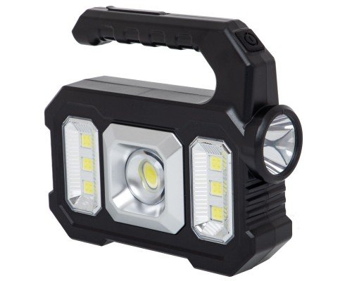 Фонарь-прожектор переносной X-BALOG KJ-208 (пластик, LED, COB, на батарейках, р-р 14,5х17см)