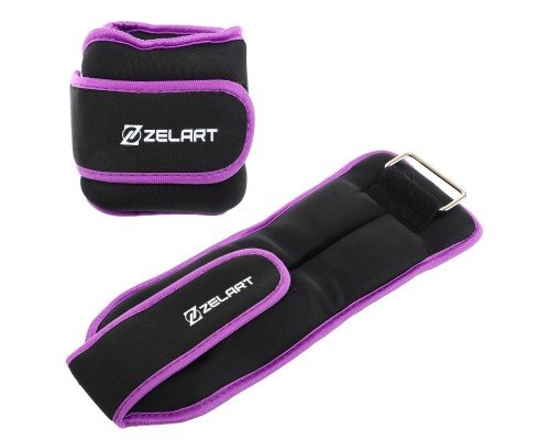 Утяжелители-манжеты для рук и ног Zelart FI-5732-3 (2 x 1,5кг) (верх-лайкра, металлические шарики, цвета в ассортименте)