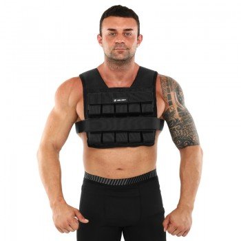 Жилет утяжелитель с регулируемым весом Zelart WEIGTH VEST TA-7815-20 1-20кг (оксфорд, наполнитель-металлические вставки, черный)
