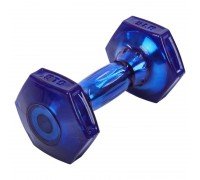 Гантель для фитнеса с TPU покрытием 1штука Zelart Jelly Urethane Coated Dumbbell TA-2946-5LB (1x2,3кг) (1шт, TPU, фиолетовый) MD2129
