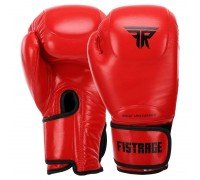 Перчатки боксерские на липучке кожаные FISTRAGE VL-4295 (размер 10-14oz, цвета в ассортименте)