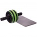 Колесо ролик для пресса одинарное SP-Sport FI-2540 черный Зеленый-черный