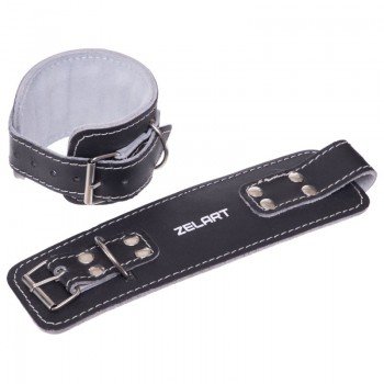 Манжеты для тяги на руки и ноги 2 штуки Zelart SB-165197 (длина-см, ширина-см, кожа, черный)