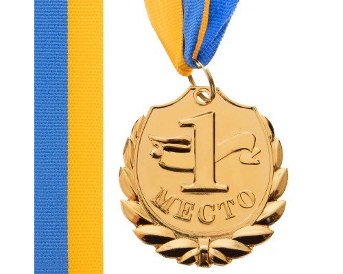 Медаль спортивная с лентой SP-Sport BEST ø5см C-4843 (металл, 25g, 1-золото, 2-серебро, 3-бронза)