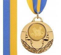 Медаль спортивная с лентой тематическая  SP-Sport AIM Кошки ø5см C-4846-0061 (металл, 25g, 1-золото, 2-серебро, 3-бронза)
