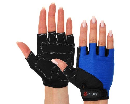 Перчатки для фитнеса и тренировок женские Zelart BC-3787 размер XS-M (PL, PVC, цвета в ассортименте)