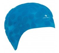 Шапочка для плавания силиконовая на длинные волосы ACTIFY FLOWER PL-0785 (силикон, цвета в ассортименте)
