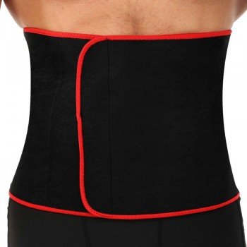 Пояс для похудения SIBOTE SB878XL (80% неопрен, 20% эластан, р-р XL- 28см x 115см x 3мм, черный-красный)