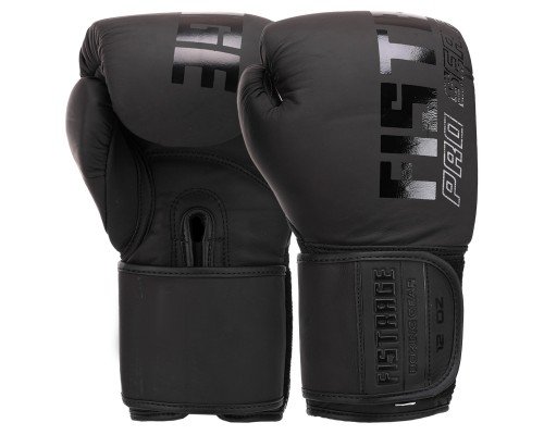 Перчатки боксерские на липучке кожаные FISTRAGE VL-8433 (размер 10-14oz, цвета в ассортименте)