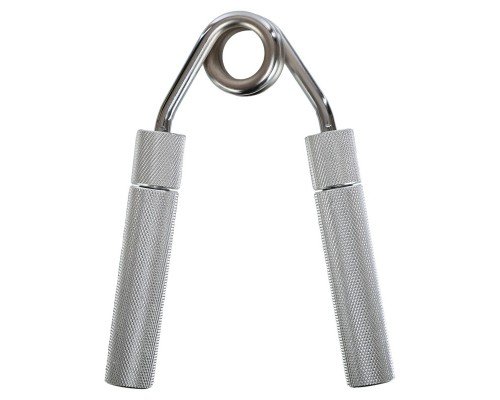 Эспандер кистевой пружинный Bone Crusher 1штука SP-Sport 8062 150LB (металл, нагрузка 67,5кг, серебряный)