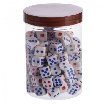 Кости игральные кубики для настольных игр Dice 80 штук SP-Sport IG-0378 (пластик, р-р 1,4x1,4см, цена за упаковку, в упаковке 80 шт)