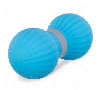 Мяч массажный двойной для МФР и самомассажа Duoball ø6,5см SP-Sport FI-0728 (TPR, размер 14x6,5см, цвета в ассортименте)